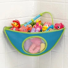 Детская Сетчатая Сумка для хранения игрушек, кукольный Органайзер для ванной, детская коллекция игрушек для ванной, угловая сумка, подвесная настенная сумка для хранения