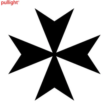 

9.5*9.5CM For Maltese Cross Fashion Car Sticker Cartoon Motorcycle Vinyl Decals