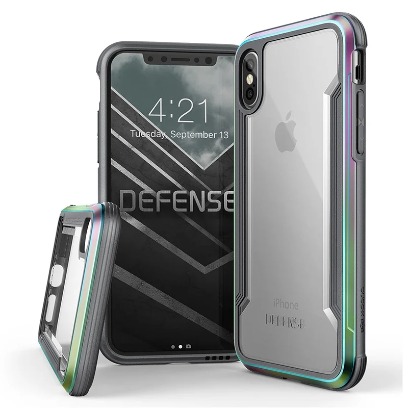 Чехол X-Doria Defense Shield Series для iPhone XR XS Max, военный класс, протестированный на падение, анодированный алюминиевый чехол, чехол для iPhone XR