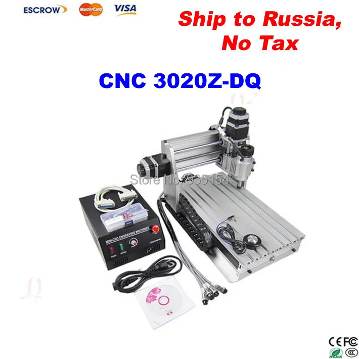 

Desktop CNC wood milling machine 3020 Z-DQ, ball screw,  auto-checking tool cnc router , Russia free tax