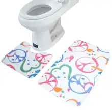 2 шт коврик Memory Foam коврик для ванной комнаты Набор ковриков Горячий