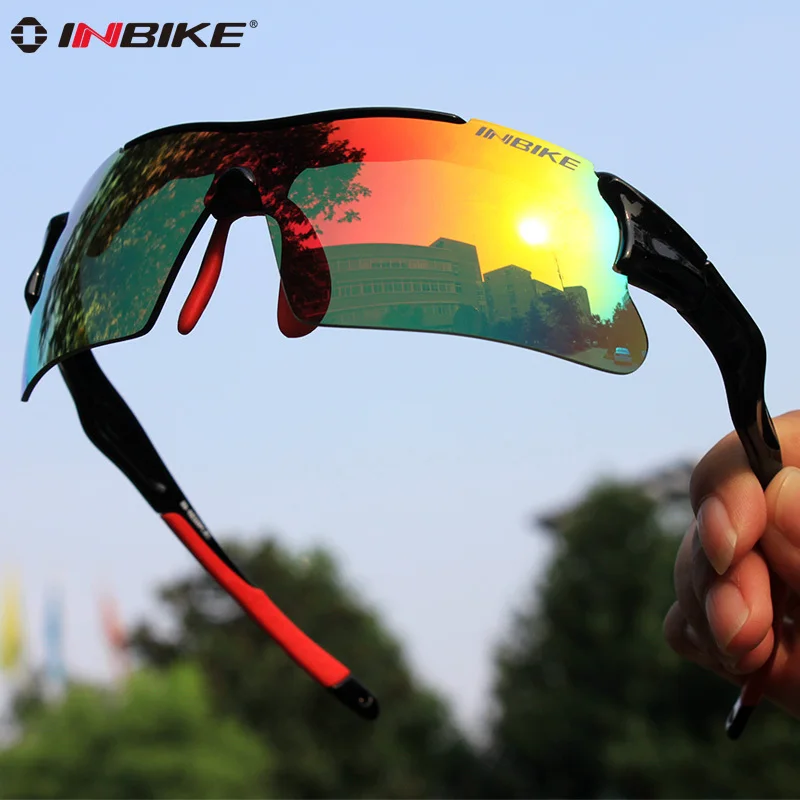 INBIKE Polarized Cycling Glasses Bike Driving Sunglasses Men Bicycle