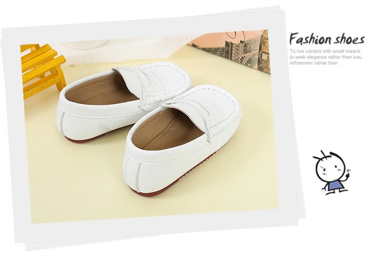 Sapatos de Bebê Meninos da Criança Nova Couro Preto Sapatos Crianças Casuais Apartamentos Respirável Estudante Não-slip Kids 018 12 Mamãe e Bebê
