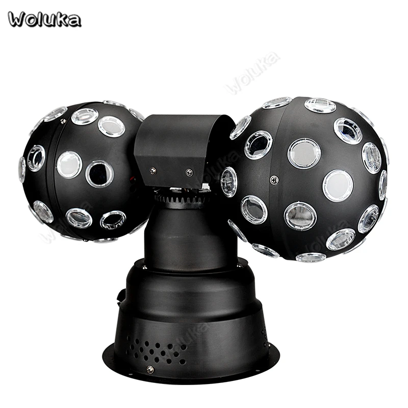 RGB лазерный светодиодный светильник-магический шар с двойным прокатным диско-шаром вечерние дистанционные DJ светильник ing Effect вращающееся освещение для ночного клуба CD50 W01