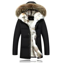 2016 New Arrival Hot Winter Men’s White Duck Down Jacket with Fur Hood Fashion Plus Size 5xl Men Coat Long Manteau Homme Hiver