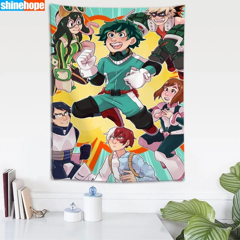 My Hero Academy Гобелен Мандала настенный психоделический гобелен фермерский дом Декор для спальни комнаты настенный ковер настенное одеяло - Цвет: Tapestry 12