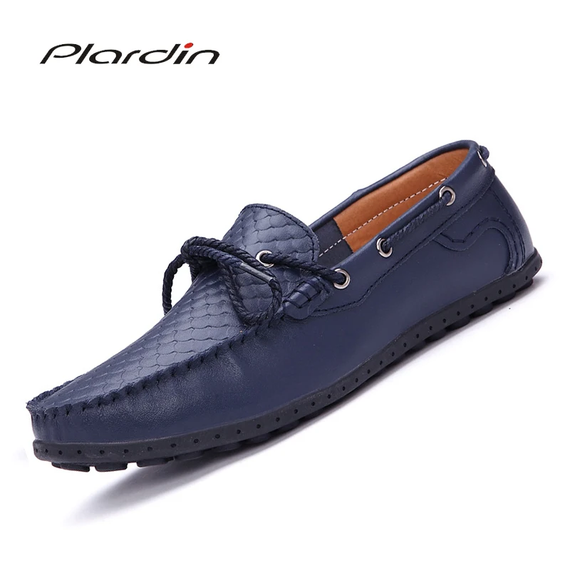 

Plardin Brand Big Size Cow Suede Leather Men Flats 2019 New Men Casual Shoes High Quality Men Loafers Moccasin Driving Shoes