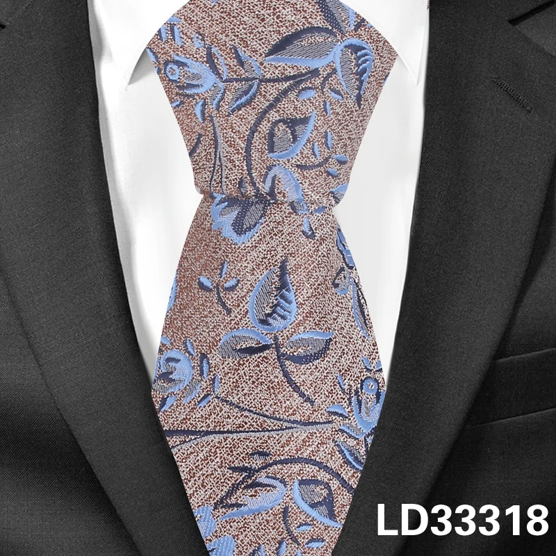Модный цветочный галстук для мужчин и женщин полиэстер жаккардовый галстук для деловые свадебные костюмы обтягивающие галстуки тонкий