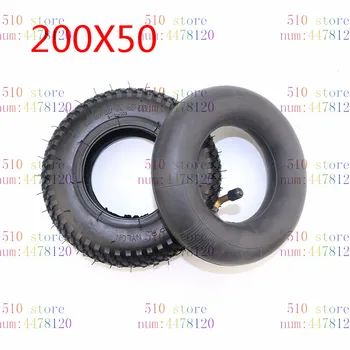 

free shipping Tire + Inner tube 200x50 Bent Valve Chopper Scooter Go Kart Pocket Bike