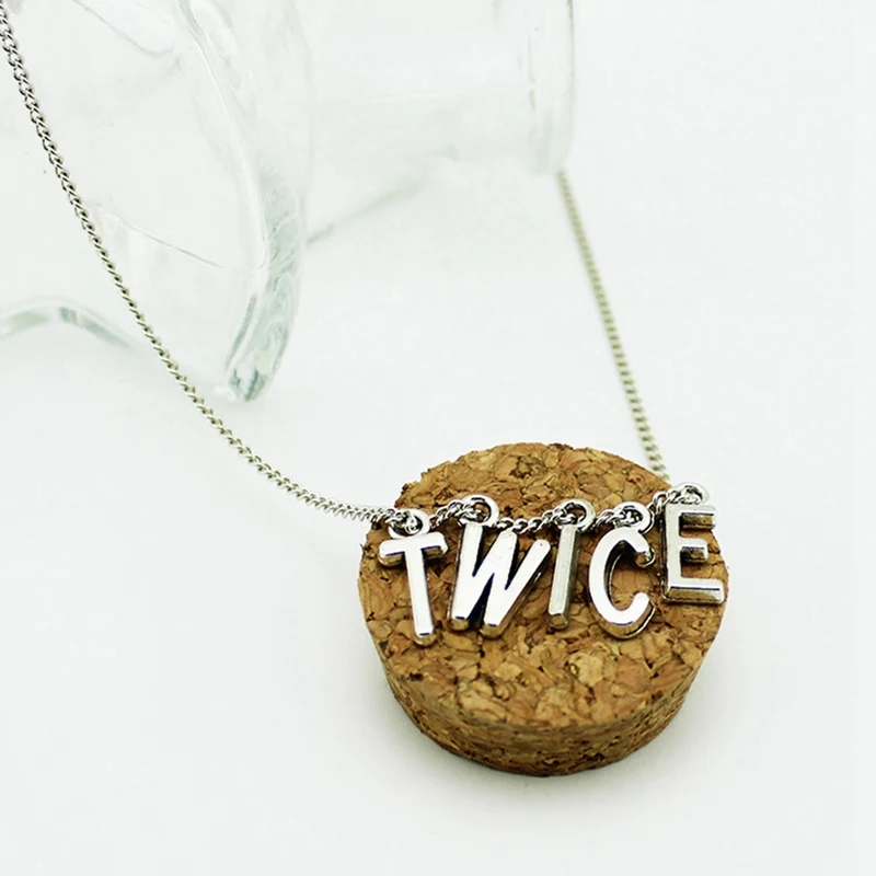

Twice Logo TWICE English Letter Necklace Initials Name Necklaces Personalized Pendant Necklace Jewelry