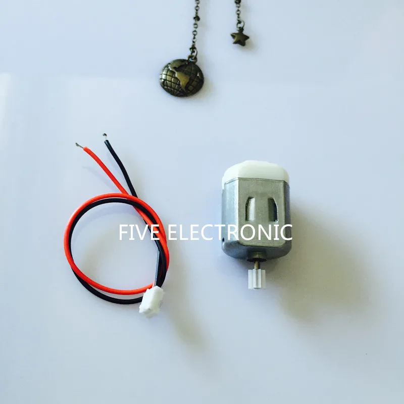 130 микро DC мотор с 8 контактами передач и PH2.0-2P проводом 3-6V 8000R/мин для DIY