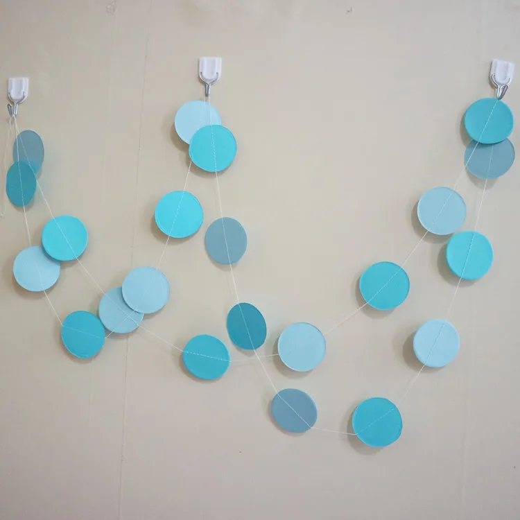 Circle Dangling Pendant Polka Dots Hanging Decor Wedding Party DIY Supplies Kids Birthday Festival Celebrate Supolies