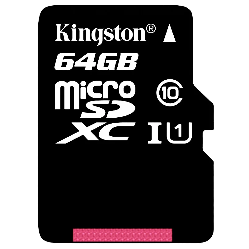 Kingston микро Флэшка карта 16 ГБ 32 ГБ 64 Гб 128 ГБ 256 Гб карта памяти класс 10 SDHC UHS-I U1 80 МБ/с./с C10 TF карта 8G C4 для смартфонов - Емкость: Class10 64GB