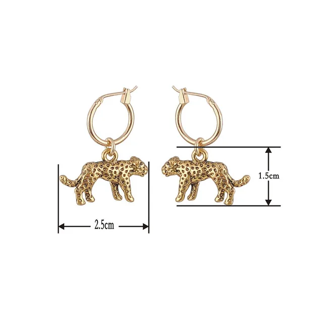 Bijoux Léopard Ensemble Parure Bijoux Léopard Ktnyl - 4 Pièces Boucles D' Oreilles, Bracelet & Collier - Style Bohème Boucle D'oreille