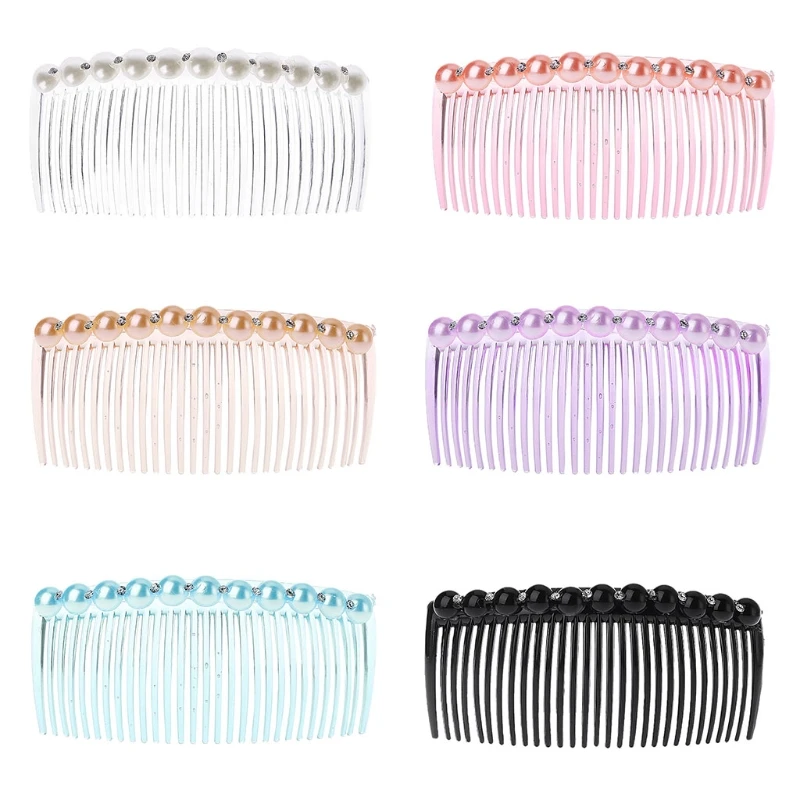 

11x5cm Women Lady Plastic 29 Teeth Fancy DIY Hair Comb Clip Slide Hairpin Accessories 6 Color