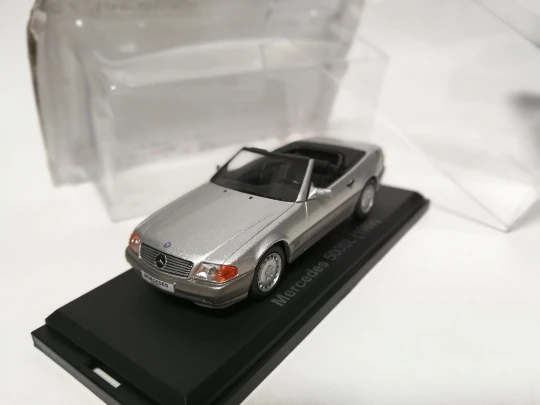 NOR EV 1:43 MB 500SL 1989 модель автомобиля из серебристого сплава литые под давлением металлические игрушки подарок на день рождения для детей