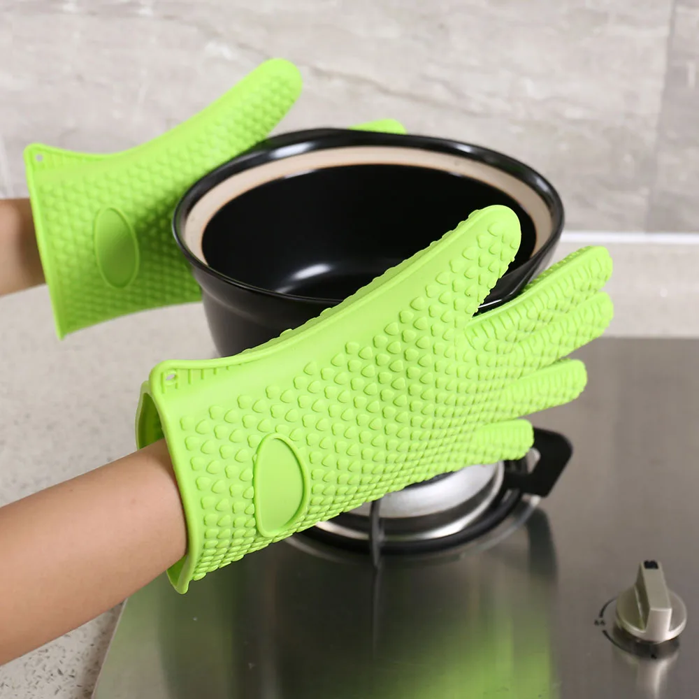 Heat Resistant Rubber Gloves For Cooking