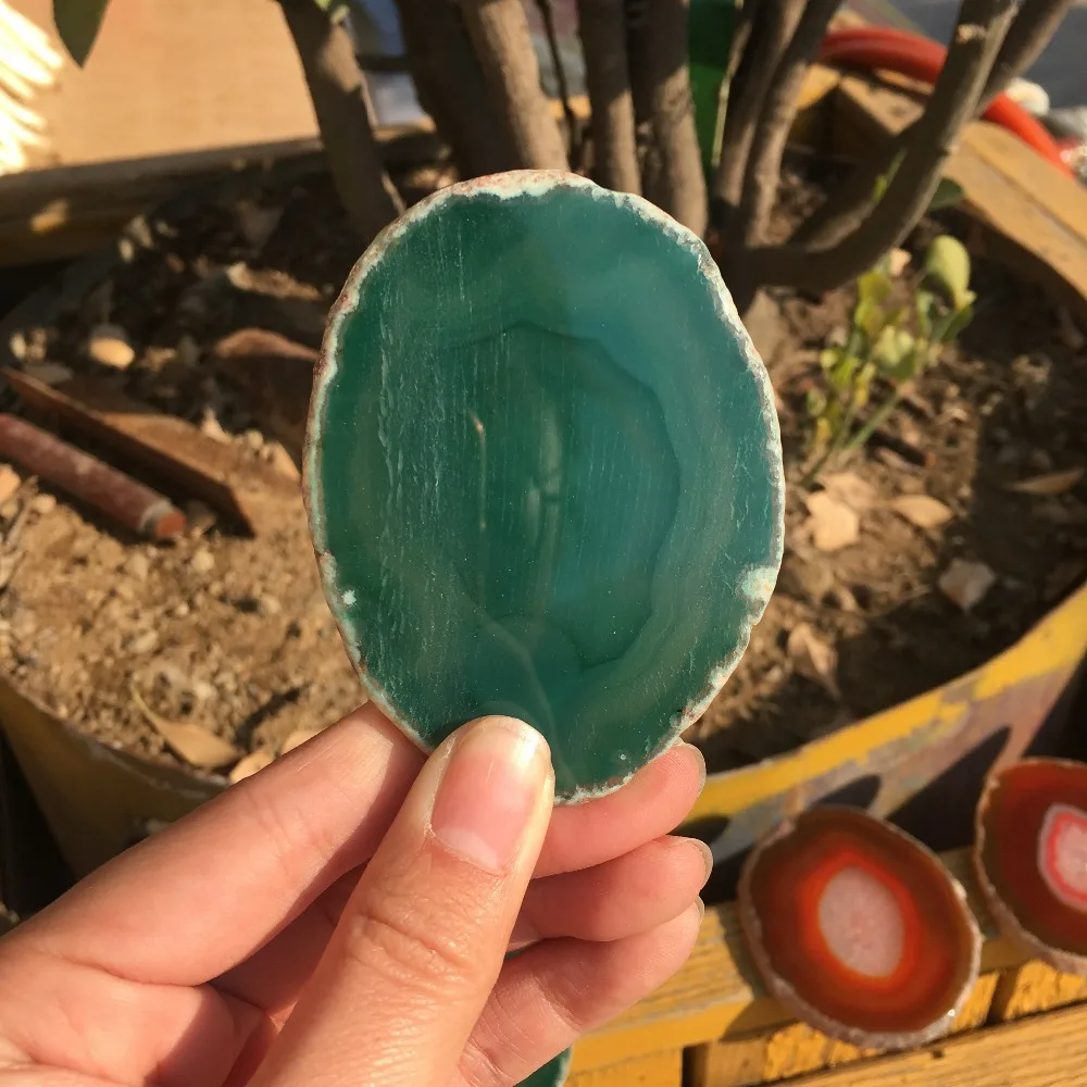 Beautiful natural green agate gasket