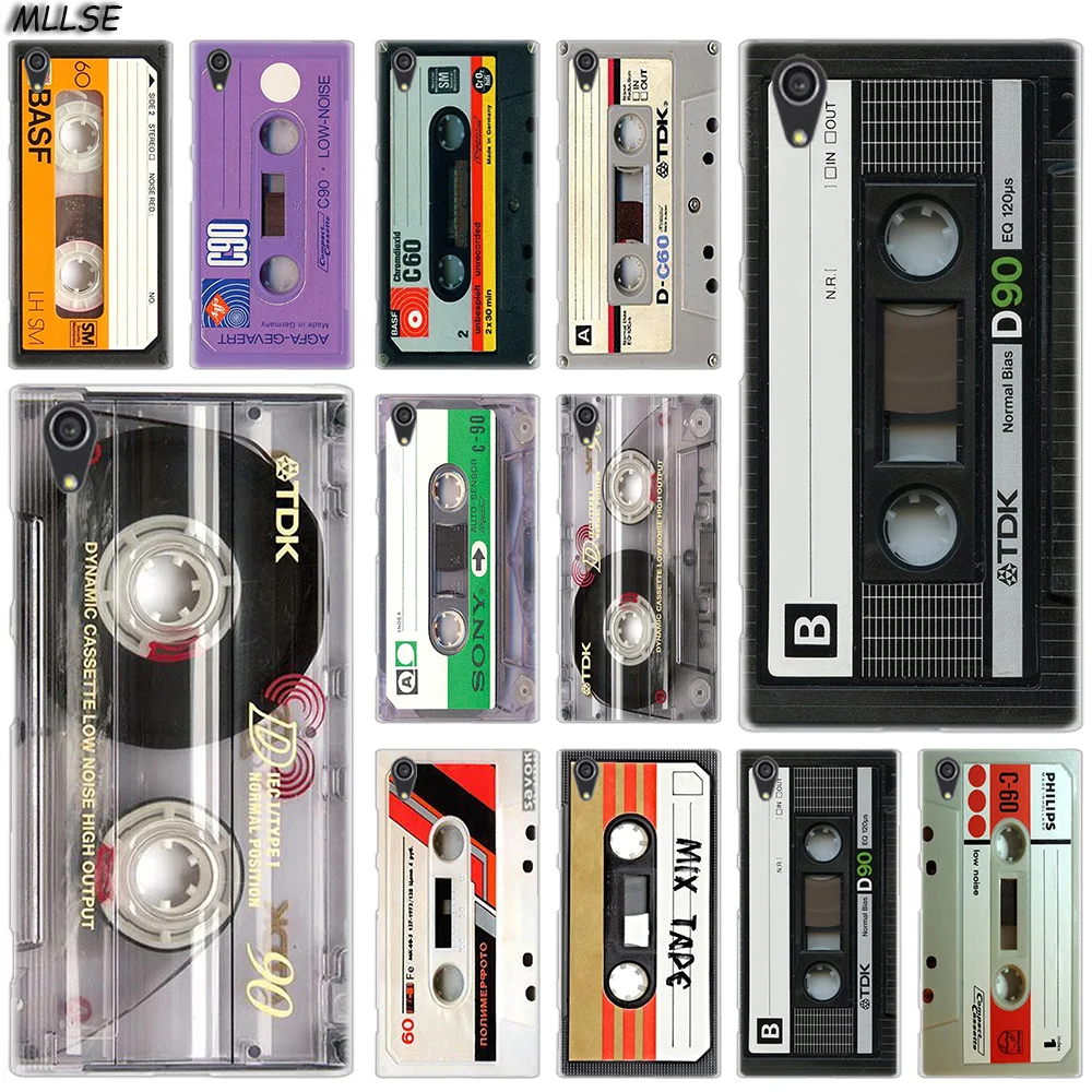 

MLLSE Classical Old Cassette Fashion Case for Sony Xperia M4Aqua M5 E5 X XA XA1 XA2 Plus XA3 XZ XZ1 XZ2 Compact Z5 L1 L2 L3 Hot