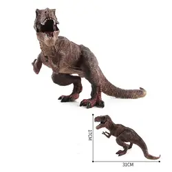 Хорошее качество коричневый обучающий Имитация Динозавра Модель Дети дети игрушечный динозавр подарок для детей высвобождение стресс