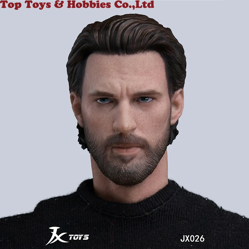 

JXTOYS-026 Captain America's head carving 1/6 Avengers League Head Carving Model Toys for 12inches man doll body