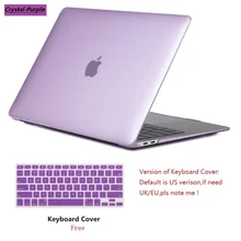 Новинка, Кристальный чехол-клавиатура для ноутбука Apple Macbook Pro retina Touch Bar& ID Air 11 11,6 12 13 15 дюймов, Жесткий Чехол