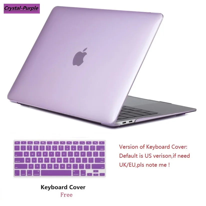 

2019 New Crystal Laptop Case Keyboard Cover For Apple Macbook Pro Retina Touch Bar & ID Air 11 11.6 12 13 15 inch Hard Shell