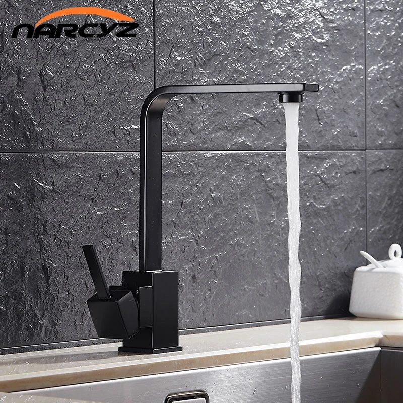 Kitchen Faucets Brass Kitchen Sink Water Faucet 360 Rotate Swivel Faucet Mixer Single Holder Single Hole Black Mixer Tap XT-78 Kitchen Faucets Brass Kitchen Sink Water Faucet 360 Rotate Swivel Faucet Mixer Single Holder Single Hole Black Mixer Tap XT-78