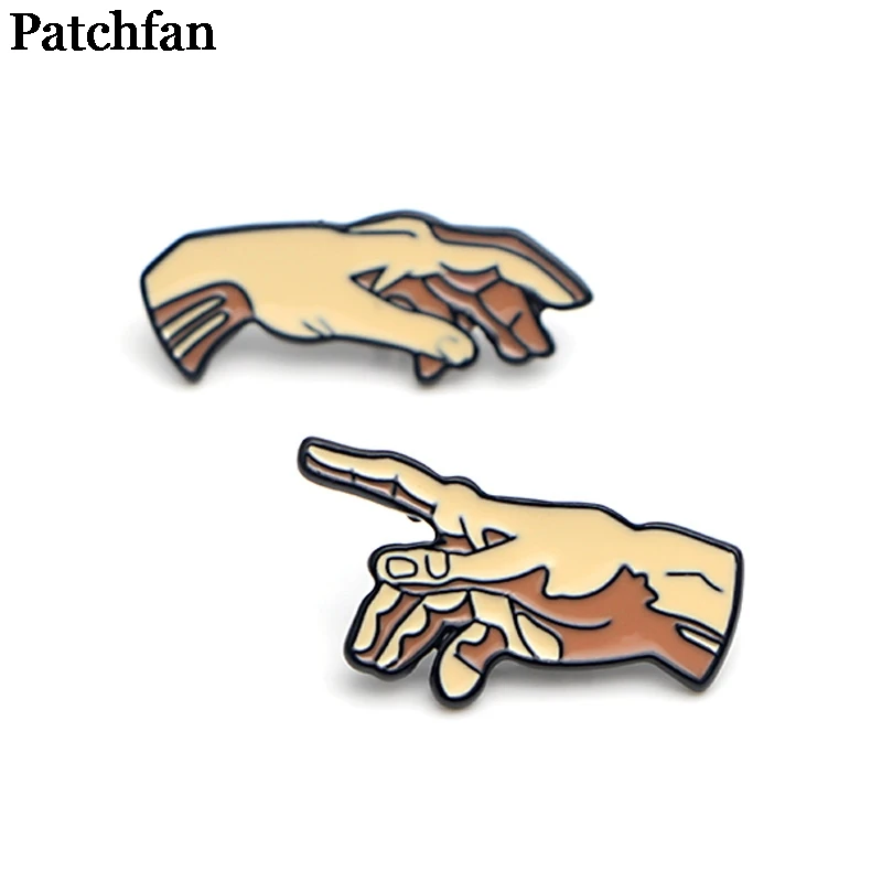 Patchfan, создание эмалированных булавок из цинка Adam, трендовая медаль para, рюкзак, рубашка, одежда, сумка, броши, Значки для мужчин и женщин A2077