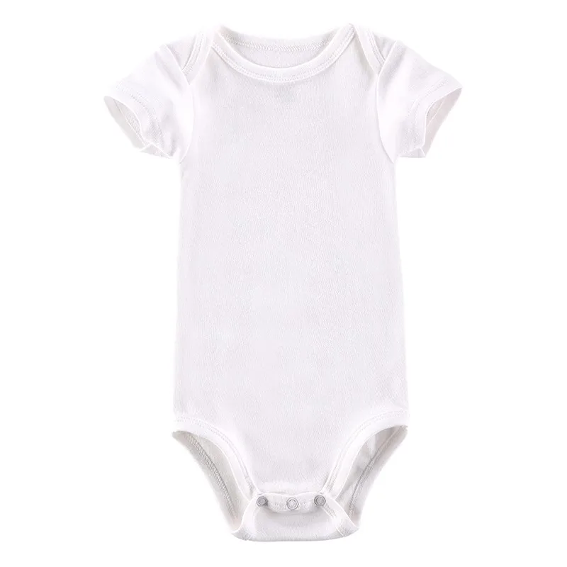 5 Pcslot Baby Boys Clothes Super Soft Short Sleeves White Color Infant Jumpsuits Baby Underwear Costumes Baby Bodysuits (14)