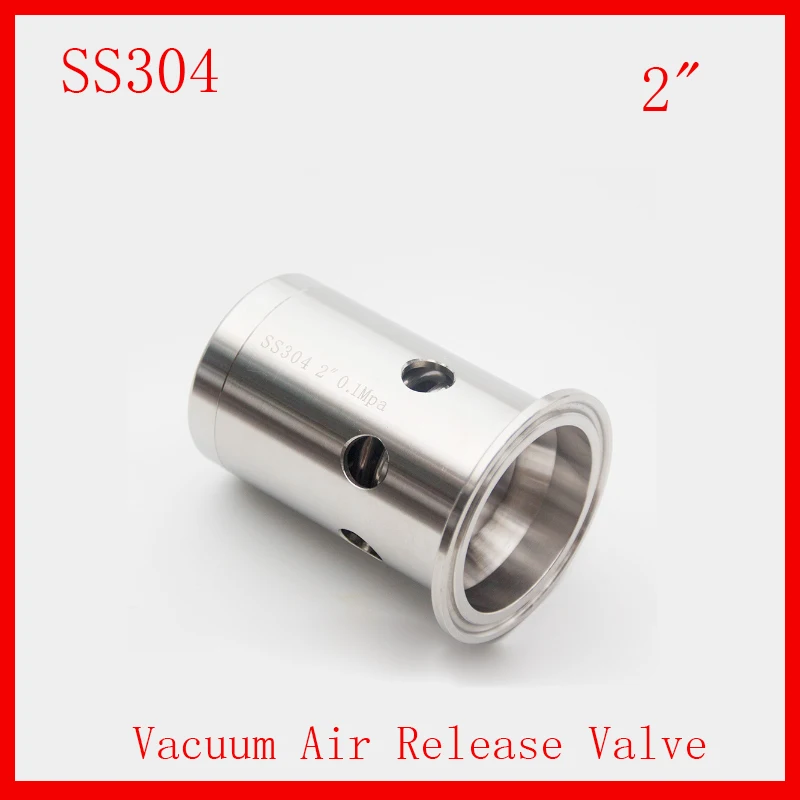 SS304 Stainless Steel 2" Vacuum Air release valve Clamp End Negative