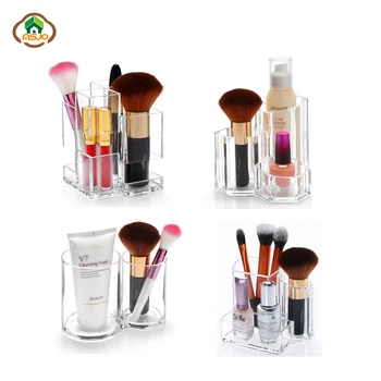 

Msjo Makeup Organizers Acrylic Cosmetic Brush Organizer Makeup Brushes Storage Box For Lipstick Eyeliner Pencil Nail Polish
