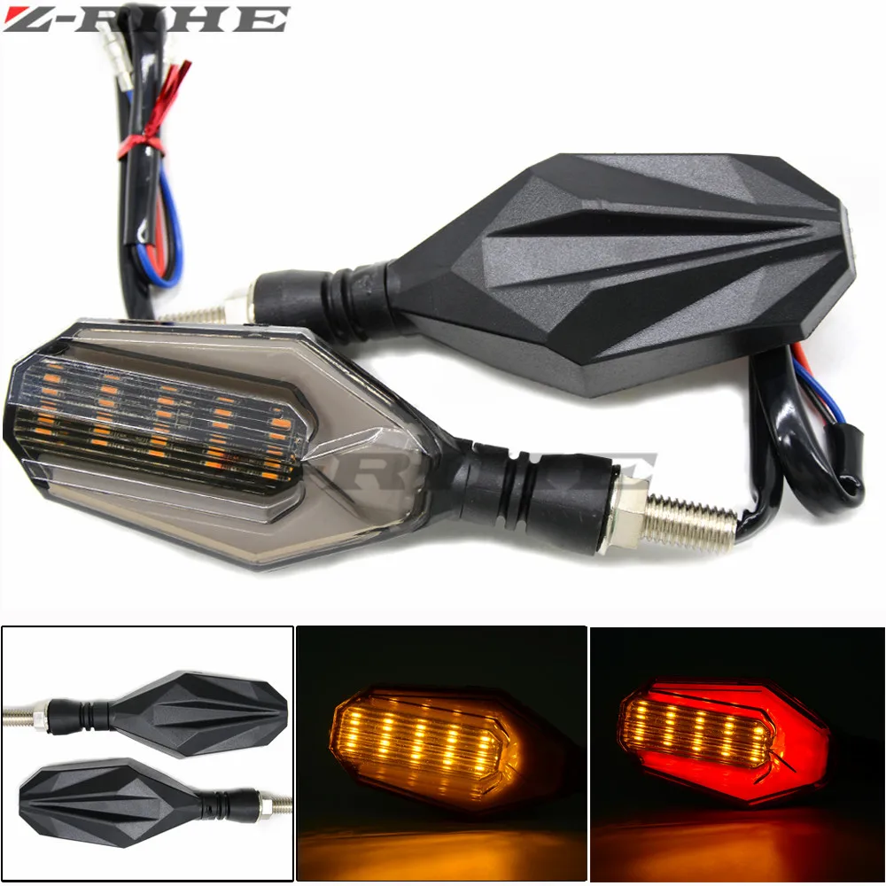 1 Pair High Quality Amber Light Universal LED Motorcycle Turn Signal