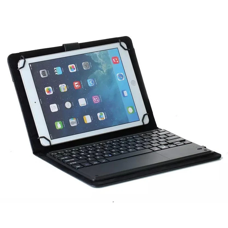 desmontable con panel táctil y Funda de cuero PU para tableta, Tablet PC con Bluetooth, Android, 9,7, 10, 10,1 pulgadas, Universal, 9|10.1 inch|tablet pc detachable keyboardtablet keyboard 10 - AliExpress