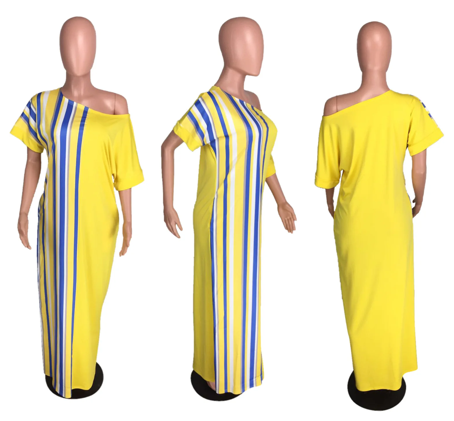 XXL женское повседневное Свободное длинное платье с карманами, короткий рукав, тренд, африканские платья для женщин, цифровая печать, Дашики, Vestidos плюс