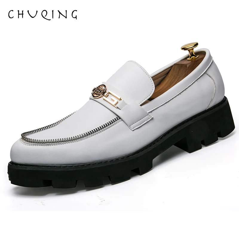

CHUQING Comfortable Thick-soled Dress Business Shoes Fashion Korean Shoes
