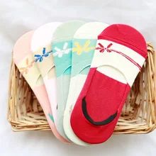 10 пар/лот, женские носки, модные новые женские невидимые носки, милые женские носки с бантиком-бабочкой, популярные модели носков