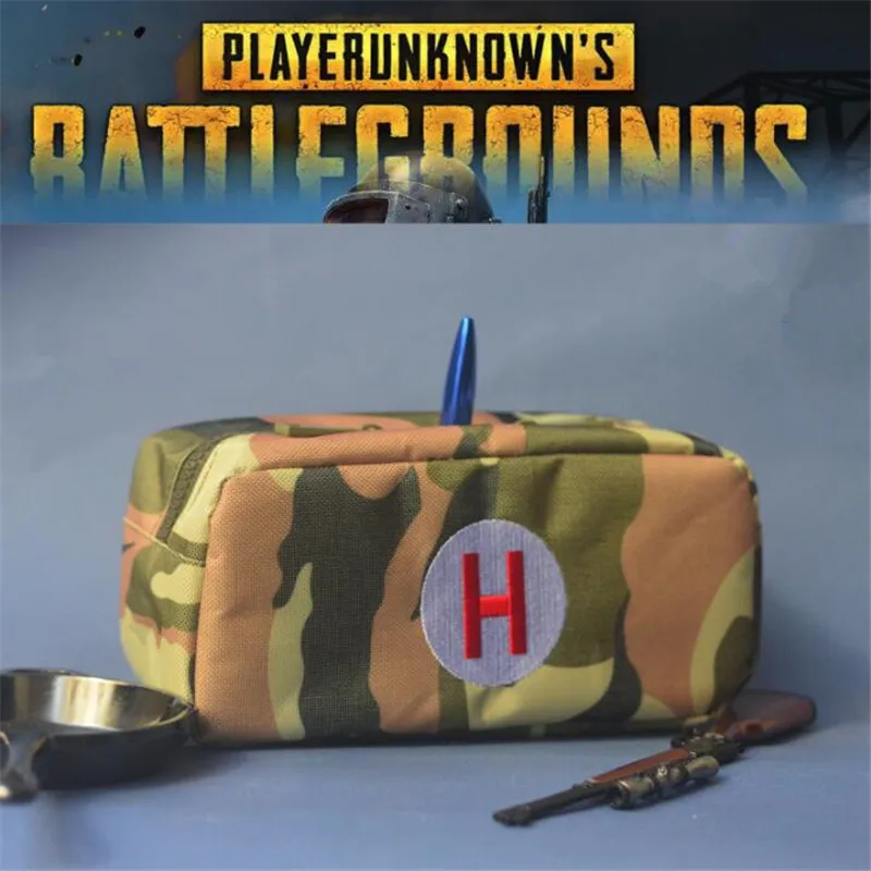  Game PUBG Playerunknown's Battlegrounds Cosplay Costumes Props First-aid Packet Pen Camouflage Bag