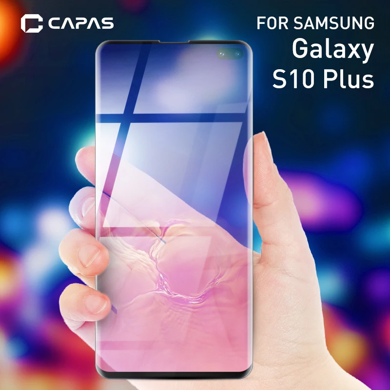 CAPAS для samsung Galaxy S10/S10 плюс Экран защитная пленка 9 H 2.5D закаленное Стекло с полным покрытием Защитная пленка анти-Защита от царапин