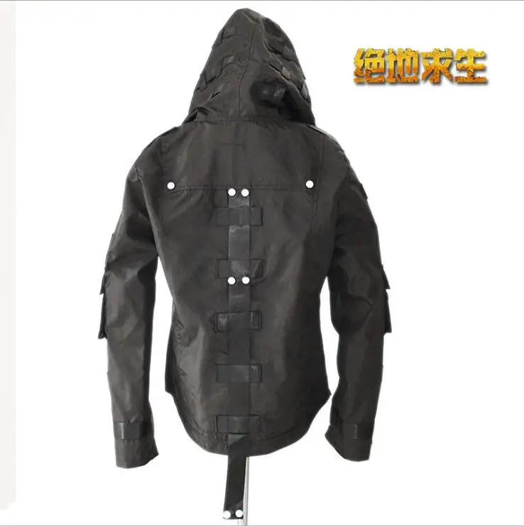  Game PUBG Playerunknown's Battlegrounds Cosplay Costumes Hooded Jacket Cloak Middle Ages Trench Hig