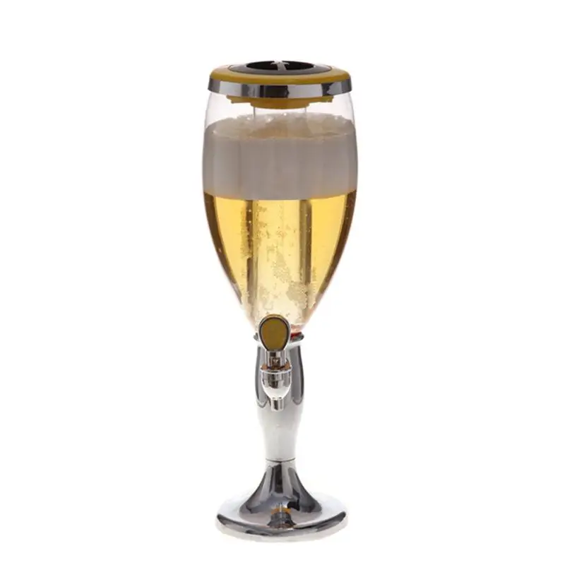 

1.5 L Plastic Tabletop Wine Beer Tower Beverage Juice Dispenser Beer Machine With LED Colorful Shinning Lights Party Supplies