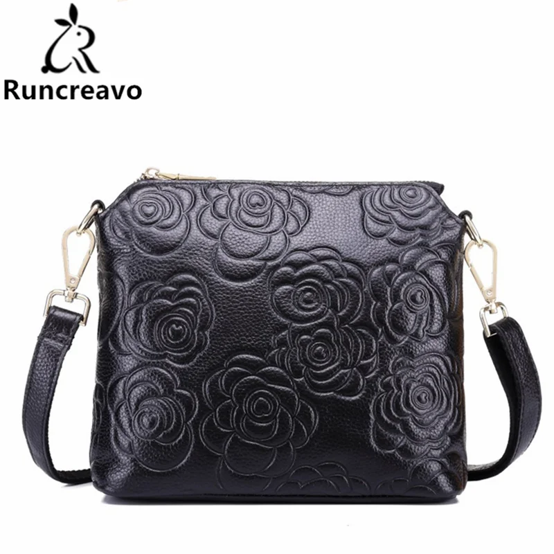 

2018 Women General leather handbags tide Europe fashion first layer of cowhide women bag hand diagonal cross package.