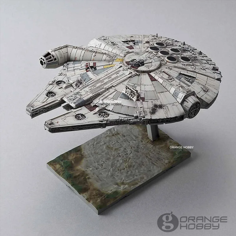 OHS Bandai Звездные войны 1/144 Сокол Миллениум TLJ Ver. Шкала сборки наборы пластиковых моделей