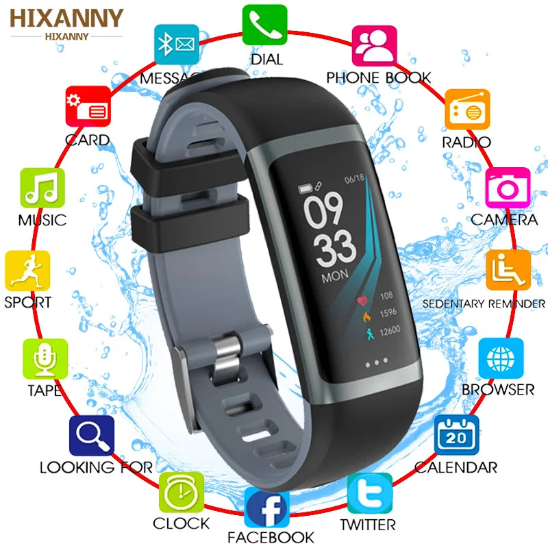 

Smart Bracelet P67 Waterproof Heart Rate Blood Pressure Oxygen Fitness Bracelet Multi Sport Mode Smart Wristband PK 115plus M 3