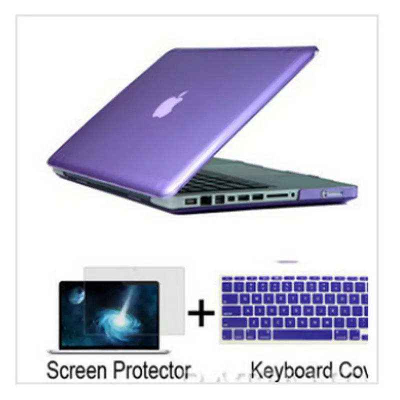 

laptop case 3in1 Hard Cover Case For Macbook air 11 pro 13 retina 12 15 case sleeve notbook Hard Case For Mac book  without logo