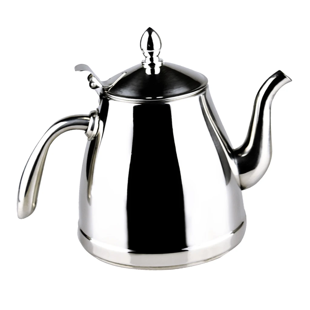 MagiDeal Water Kettle Teapot with Mirror Finish Teakettle Stove Top Tea