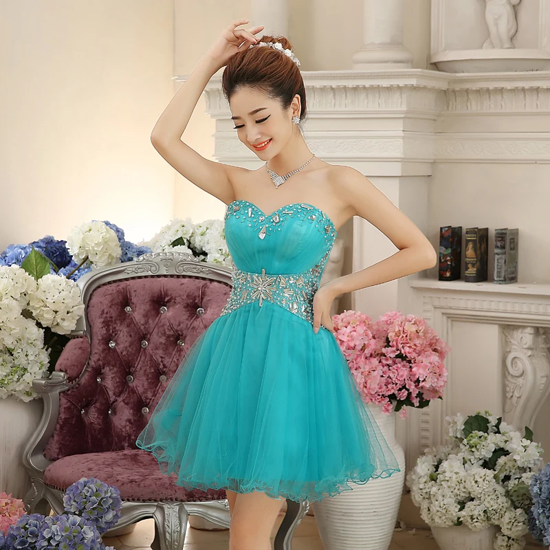 2017 short cocktail dresses new design Zip back cocktail party dress