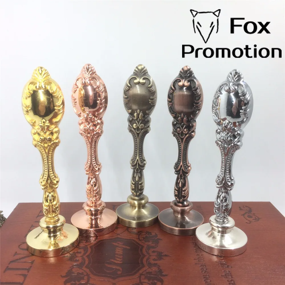 Goede Gecoat Vintage Pauw metalen lakzegel stempel aangepast met logo, roestvrij 5 kleuren, league DIY gift oude stempel Hoge Kwaliteit