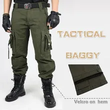 Открытый мужской военный армейский тактический боевой камуфляж брюки Для Мужчин's комбинезоны для девочек мешковатые брюки карго свободные мульти-штаны с карманом, длинные штаны