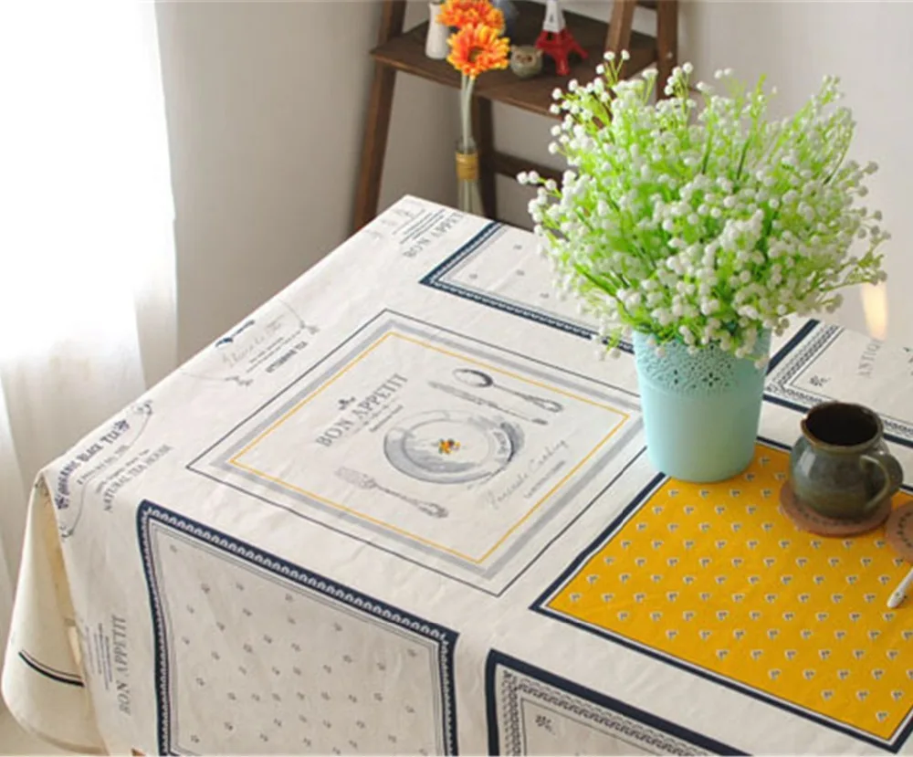  FUYA European French Table Cloth Nappe Table Cover Overlay Party Table Mats Pads Decorative Table C